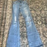 House of Harlow high rise flare light wash distressed jeans 26 Photo 14