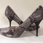Michael Kors Leather Snakeskin Print Heels Photo 3
