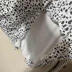 Dalmatian Tiered Polka Dot Mini Dress Spotted Black White Sz Small Spring Fun Photo 5