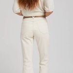 SPRWMN Ivory Crop Flare Denim Jeans Women’s Size 25 White Photo 1