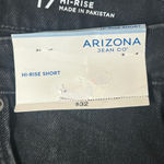 Arizona Jean & Co. Short Womens Juniors 17 Black High Rise Cut Off Denim NEW Size undefined Photo 9
