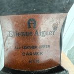 Etienne Aigner  Women's 6.5 CARVER Black Leather Buckle Strap Dress Loafer Shoes Photo 10