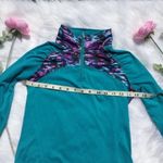 Champion  Blue Pink Blurred Workout Top Sleeve C9 Size Juniors Large Teal Running Photo 3