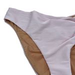 J.Crew New Pink Ribbed High Rise Cheeky Bikini Swim Bathing Suit Bottom Size 2X Photo 3