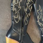 Women’s Black Western Cowgirl Boots Knee High Pointed Toe Side Zip Size 11 NEW Black Photo 7