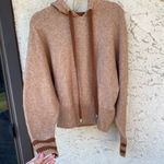 H&M Pringle of Scotland size extra small brown wool blend collab varsity hoodie Photo 7