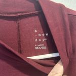 A New Day Maroon Burgundy‎ Mock Neck Long Sleeve Body Suit Size XL Red Photo 3