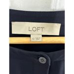Loft Pleated Henley Dress in Forever Navy Women's Size 12 Blue Photo 3