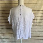 Alfani  White Button Detailed Top Photo 4