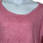 American Eagle Mixed Stitch Pink Off Shoulder Scoop Neck Sweater Medium Photo 2