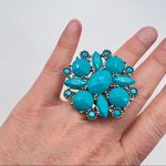 ALDO ‎ Turquoise Statement Southwest Ring size 7 Photo 7