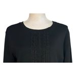 Karl Lagerfeld Sweater Size Small Lace Black Minimalist Preppy Dainty Goth Work Photo 3