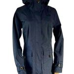 The North Face Carlie HyVent Navy Hooded Rain Jacket Women’s Small Waterproof Photo 0