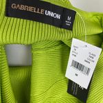 Gabrielle Union Spring Green Long Sleeve Ribbed Knit Midi Bodycon Dress Medium Photo 7