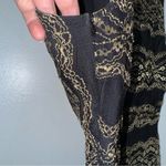 Nightcap  Moroccan Black Gold Lace V Neck Dress Size 3 Medium CP‎ Photo 7