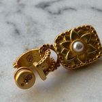 nwot Julie Vos Gold and White Earrings Photo 5