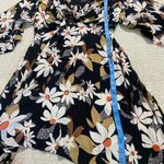 Angie  Black Floral Long Sleeve Dress Photo 11