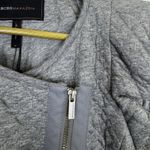 BCBG Maxazria Womens Crop Quilted Moto Jacket Size M Gray Flynn Biker Grunge Y2K Photo 5