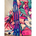 Adidas  Original Pink Colorful Floral Pleated Mini Tennis Skirt Size S Photo 2