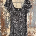 American Eagle black white floral print mini dress size Medium Photo 0