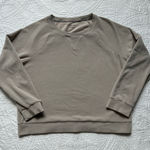 Marc New York Light Tan Textured Crewneck Sweatshirt Photo 0