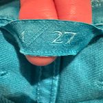 Lucky Brand Riley Cut Off Mini Denim Jean Shorts 4/27 Turquoise Blue Photo 4