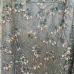 NWT $1095 Theia Blue Floral Sequin Sweetheart Cap Photo 7