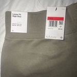 Nike Women’s Green High-Waisted Fleece Shorts Photo 2