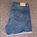 Seven7  Women's Frayed Hem Jean Shorts - Blue Photo 2