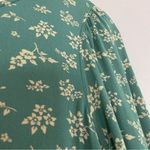 American Eagle  Floral Top Back Cut-Out Flowy Tiered Long Sleeves Oversize Blouse Photo 6