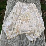 JH Collectibles Skirt Womens 14 Floral Tan Gold Whimsy Fairy Feminine Cottage Photo 6