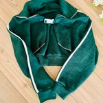 Y2K Green Cropped Knit Sweater Photo 7