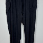 Victoria's Secret Pink  Jogger Pants Womens Large Black Pull On Lounge Casual L Photo 0