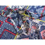 Gypsy 05 NWT Bima Printed Silk Lace Front Dolman Sleeve Shift Mini Dress M $242 Photo 7