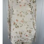 Anna Melani lightweight Dolman sleeve floral sweater made in Italy size M White Size M Photo 0