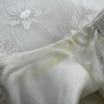 Jessica McClintock VTG  Bridal Millennium 2000 Bodice Floral Embroidery White 8 Photo 5