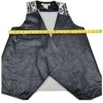 Flying Tomato  Black and White Faux Leather Vest with Sherpa Lining Photo 8