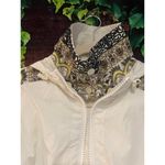 Free People  She Fly Jacket Coat White Hood Layered Embroidered Aztec XS Oversize Photo 8