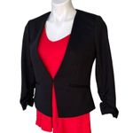 Amanda & Chelsea  Ponte 3/4 Length Sleeve Rouched Jacket Photo 5