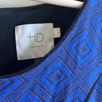 Anthropologie Blue Blushed Blooms Fit and Flare Dr Photo 4