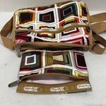 LeSportsac Deluxe Everyday Bag Set Colorful Geometric Crossbody Lightweight Photo 7