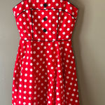 Red Polka Dot Dress Size M Photo 0