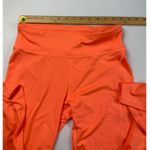 Puma  Running Leggings Athletic Workout Neon Orange with Pockets Women S w stains Photo 3