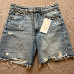 ZARA  Dad Shorts Denim High-Rise Photo 0