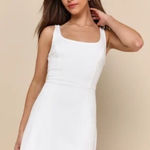 Lulus  Always Admired White Sleeveless Mini Dress Weekend Casual Party Size M Photo 0