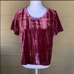 Splendid Moonstone Velvet Tee In Ruby Size S Photo 1