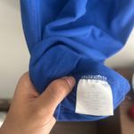 Source Unknown Tank Top Athletic Built-In Bra Criss Cross Back Blue Green Size M‎ Photo 7