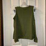 Hot Kiss  Green Cold Shoulder Long Sleeve Top Large Photo 7