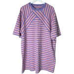 Marc Jacobs  Striped T-shirt Dress Pastel Lavender Multi Size M/L Photo 5