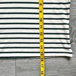 Miou Muse Womans Striped off the shoulder Top Size M Green Beige Ribbed Stretch Size M Photo 7